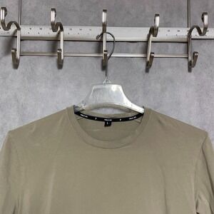 Public Rec Shirt‎ Men L Beige Go To Tee Black Crewneck Soft Pima Cotton Stretch